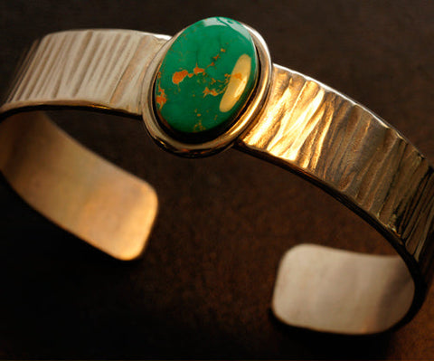 Royston Turquoise pure silver Bracelet
