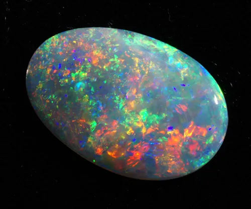 Super Ultra Gem Black Opal LIGHTNING RIDGE 7.55 CTS FULL SOLID OPAL DOUBLE SIDED