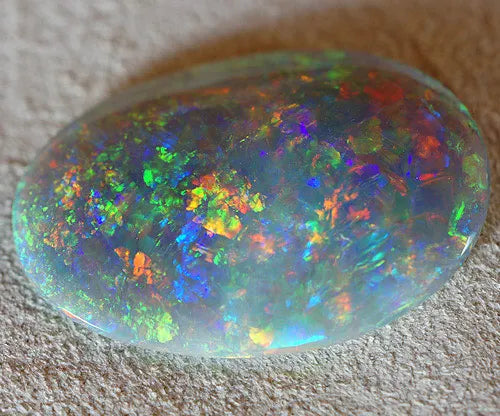 Super Ultra Gem Black Opal LIGHTNING RIDGE 7.55 CTS FULL SOLID OPAL DOUBLE SIDED